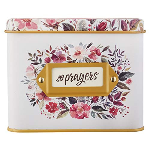 Christian Art Gifts Prayer Cards In Tin | My Prayers - 50 Double Sided