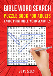 Bible Word Search Puzzle Book for Adults