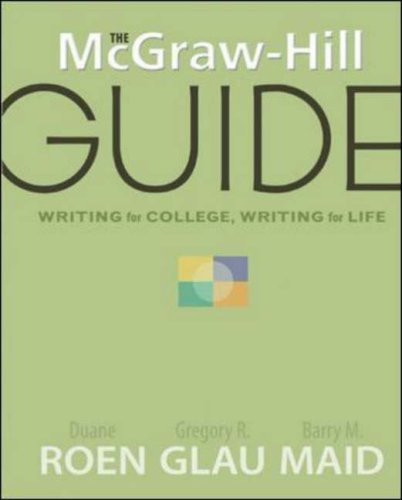 Mcgraw-Hill Guide Writing For College Writing For Life