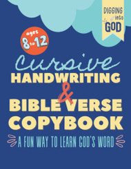 Cursive Handwriting & Bible Verse Copybook For Kids Ages 8 to 12