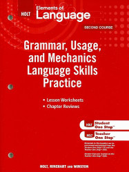 Elements of Language: Grammar Usage and Mechanics Language Skills