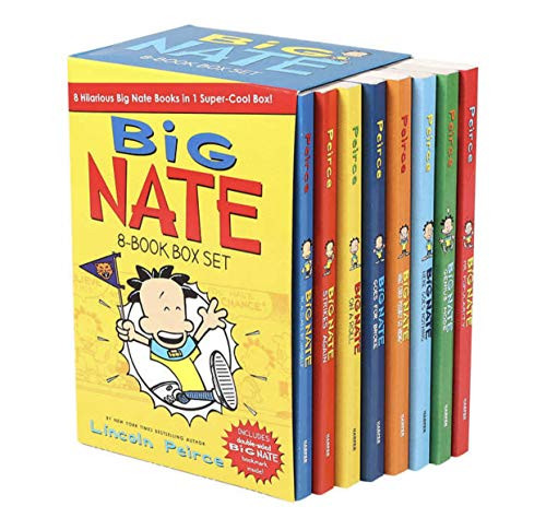 Big Nate Lincoln Peirce Series 8 Books Box Gift Set Includes Mr