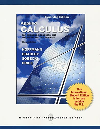 Applied Calculus for Business Economics and the Social and Life