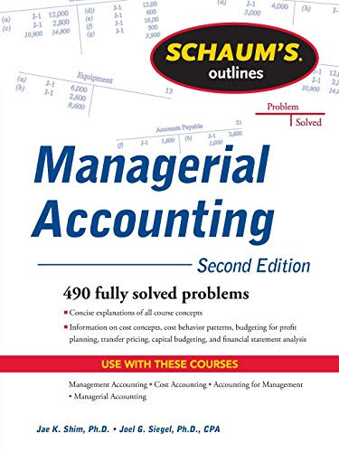 Schaum's Outline of Managerial Accounting (Schaum's Outlines)
