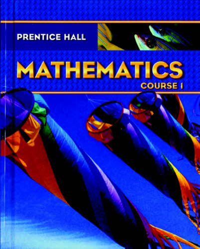 PRENTICE HALL MATH COURSE 1 STUDENT EDITION