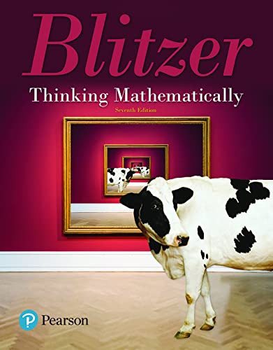 Thinking Mathematically -- MyLab Math with Pearson eText Access
