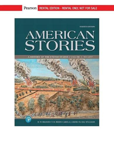 American Stories: A History of the United States Volume 1
