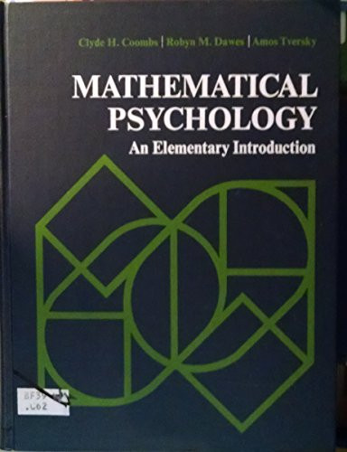 Mathematical psychology;: An elementary introduction