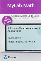 Survey of Mathematics with Applications A -- MyLab Math with Pearson