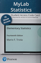 Elementary Statistics -- MyLab Statistics with Pearson eText Access