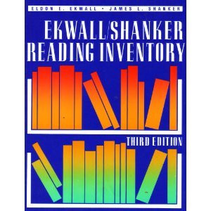 Ekwall/Shanker Reading Inventory