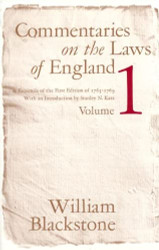 Commentaries on the Laws of England Volume 1