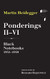 Ponderings II-VI: Black Notebooks 1931-1938