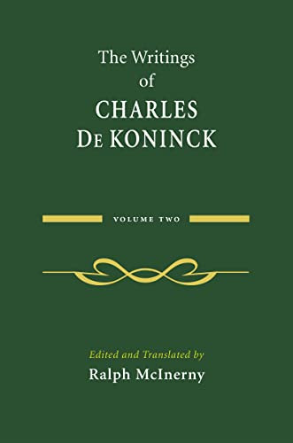 Writings of Charles De Koninck: Volume 2