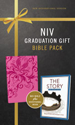 NIV Graduation Gift Bible Pack for Her Pink Red Letter