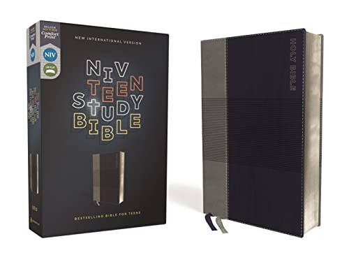 NIV Teen Study Bible Leathersoft Blue Comfort Print