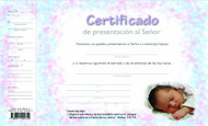 Certificados de Presentacion de Ninos
