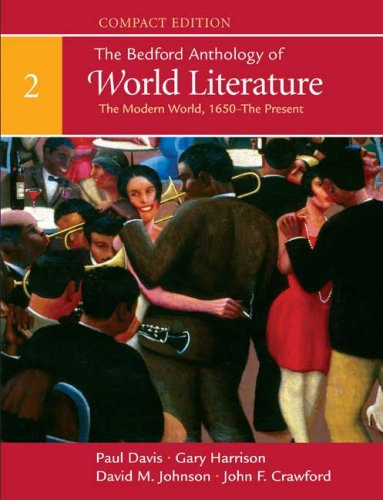 Bedford Anthology of World Literature Compact Edition Volume 2