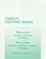 Complete Solutions Manual to Accompany Precalculus Functions