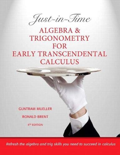 Just-in-Time Algebra and Trigonometry for Early Transcendentals