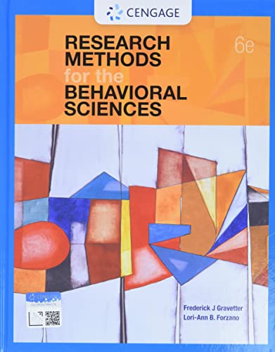 Research Methods for the Behavioral Sciences (with APA Card)