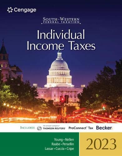 South-Western Federal Taxation 2023: Individual Income Taxes