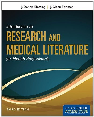 Introduction To Research And Medical Literature For Health Professionals