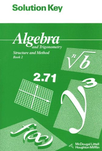Solution Key for Algebra and Trigonometry