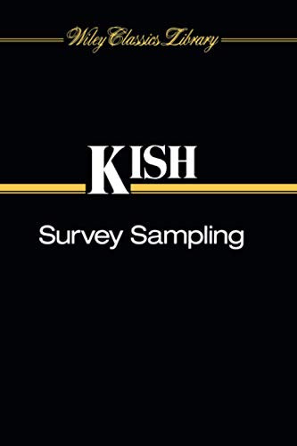 Survey Sampling (Wiley Classics Library)
