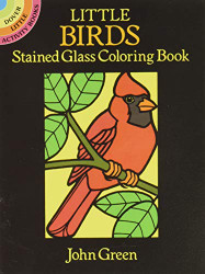 Little Birds Stained Glass Coloring Book
