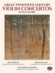 Great Twentieth-Century Violin Concertos in Full Score