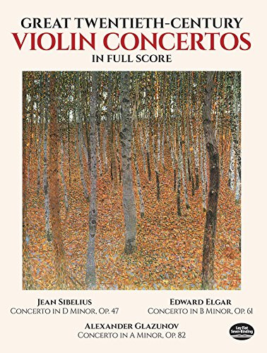 Great Twentieth-Century Violin Concertos in Full Score