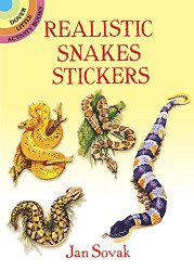 Realistic Snakes Stickers (Dover Little Activity Books Stickers)