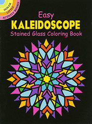 Dover Easy Kaleidoscope Stained Glass Coloring Book - Dover Stained