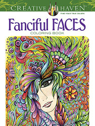 Fanciful Faces Coloring Book (Creative Haven)