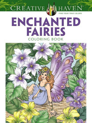 Adult Coloring Enchanted Fairies Coloring Book