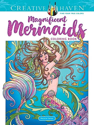 Creative Haven Magnificent Mermaids Coloring Book