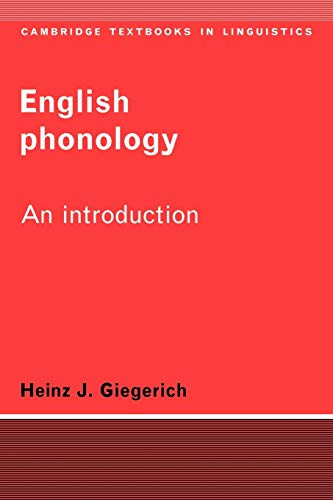 English Phonology 1ed: An Introduction - Cambridge Textbooks