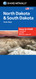 Easy To Fold North Dakota South Dakota Laminated Map