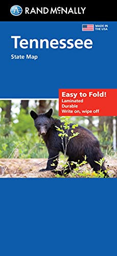 Rand McNally Easy To Fold: Tennessee State Laminated Map