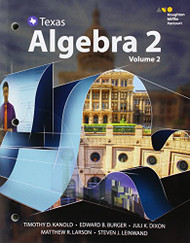 HMH Algebra 2 Texas: Interactive Student Edition Volume 2 2016