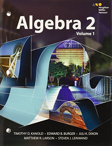 Interactive Student Edition Volume 1 2015 (HMH Algebra 2)