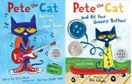 Pete the Cat 2 Book Set Collection Pete The Cat and His Four Groovy