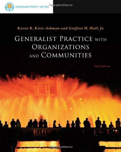 Generalist Practice With Organizations And Communities