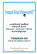 Forgot Your Password? ("Forget Your Password?" )