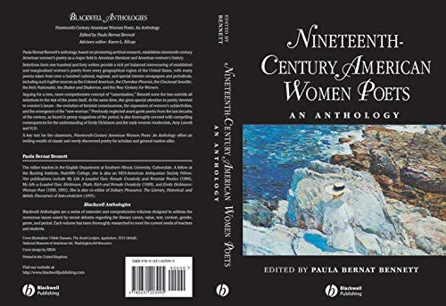 Nineteenth Century American Women Poets: An Anthology