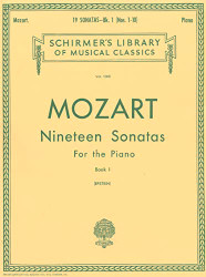 Mozart - Nineteen Sonatas for the Piano Book 1 Volume 1305