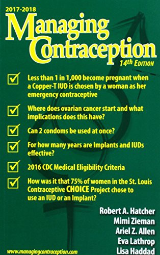 Managing Contraception 2017-2018