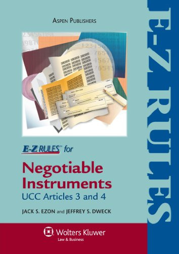 E-Z Rules for Negotiable Instruments and Bank Deposits