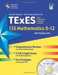 Texas TExES 135 Mathematics 8-12 w/CD-ROM